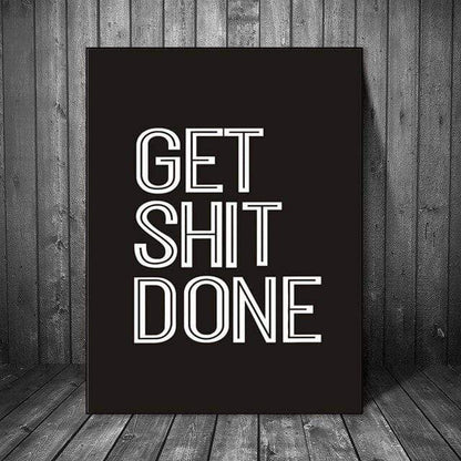 Get Shit Done Canvas Wall Art