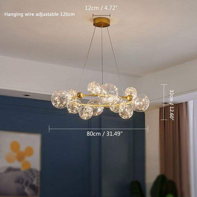 Glass Bubble Chandelier