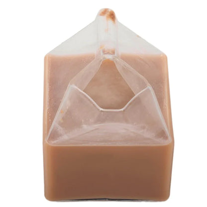 Glass Milk Carton Creamer Beverage Servers