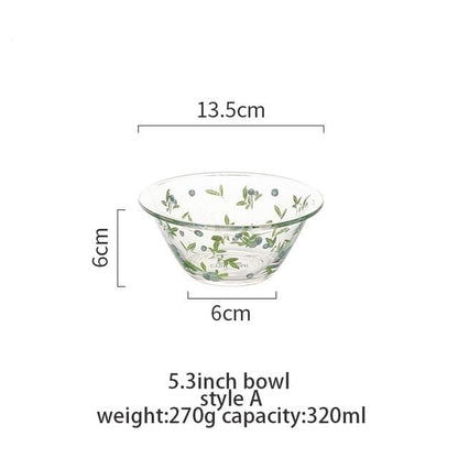 Glass Mixing Bowl Dining Bowls