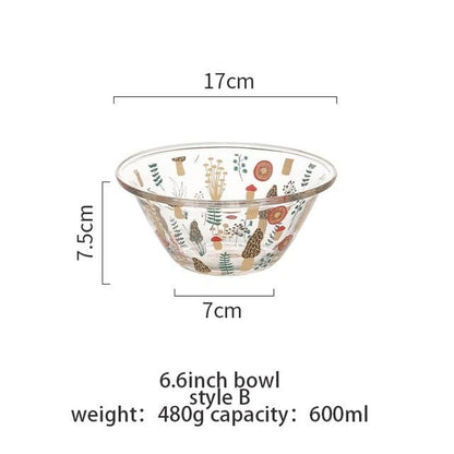 Glass Mixing Bowl Dining Bowls