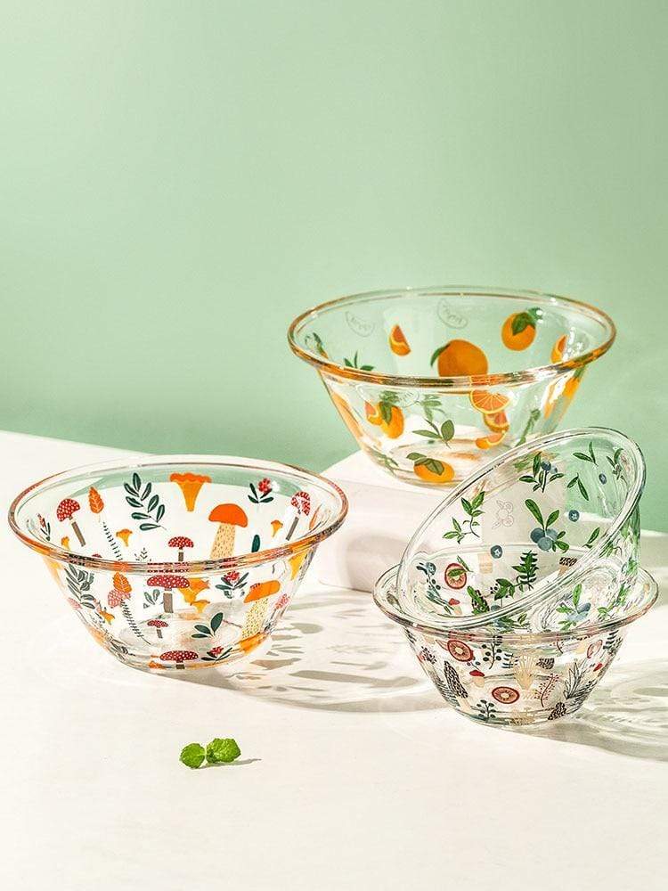 Glass Mixing Bowl Dining Bowls