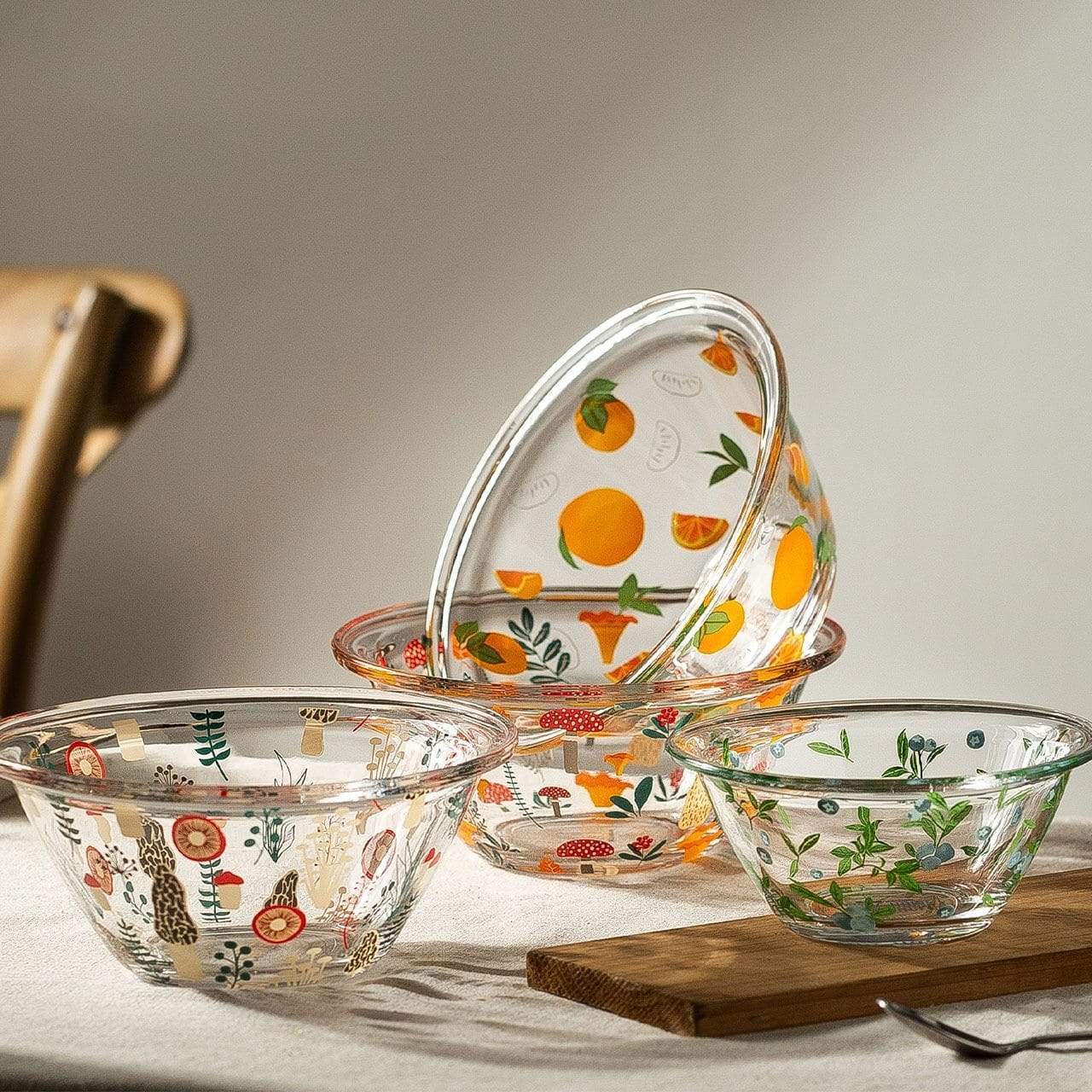 Glass Mixing Bowl Dining Bowls