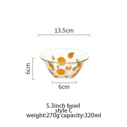 Glass Mixing Bowl Dining Bowls