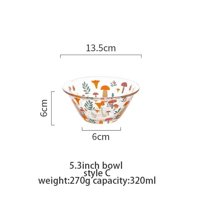 Glass Mixing Bowl Dining Bowls