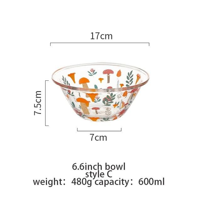 Glass Mixing Bowl Dining Bowls