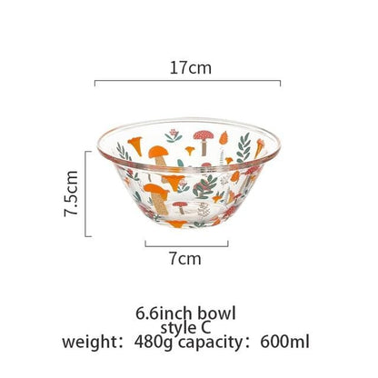 Glass Mixing Bowl Dining Bowls