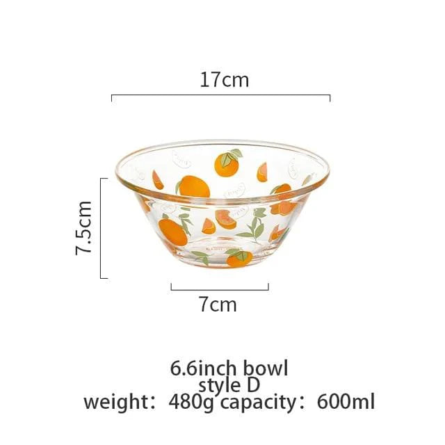 Glass Mixing Bowl Dining Bowls