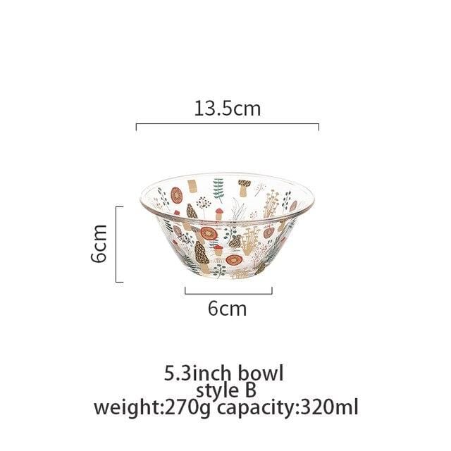 Glass Mixing Bowl Dining Bowls