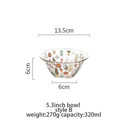 Glass Mixing Bowl Dining Bowls