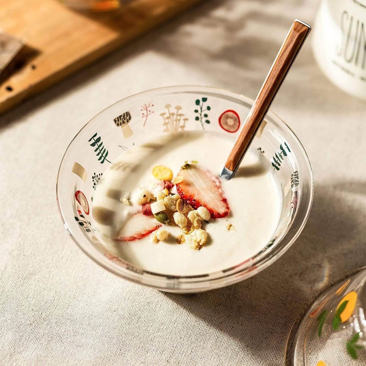 Glass Mixing Bowl Dining Bowls