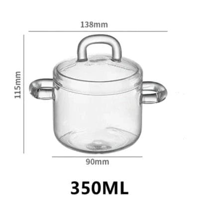 Glass Small Stew Pot