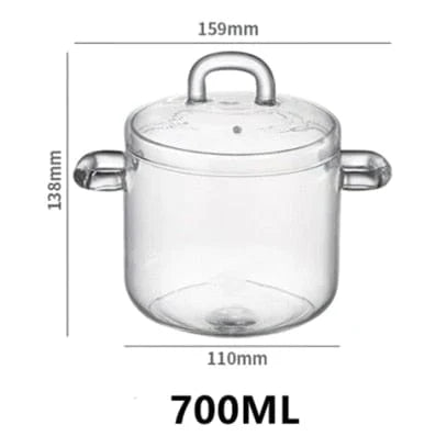 Glass Small Stew Pot