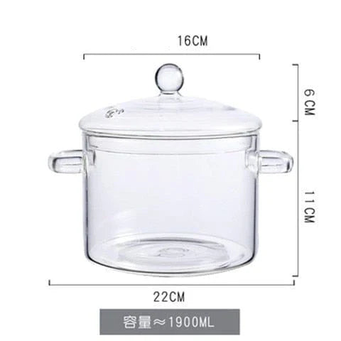 Glass Small Stew Pot