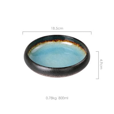 Glazed Shore Deep Dish Bowl Plates