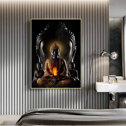 God Buddha Wall Canvas