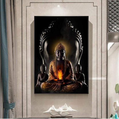 God Buddha Wall Canvas