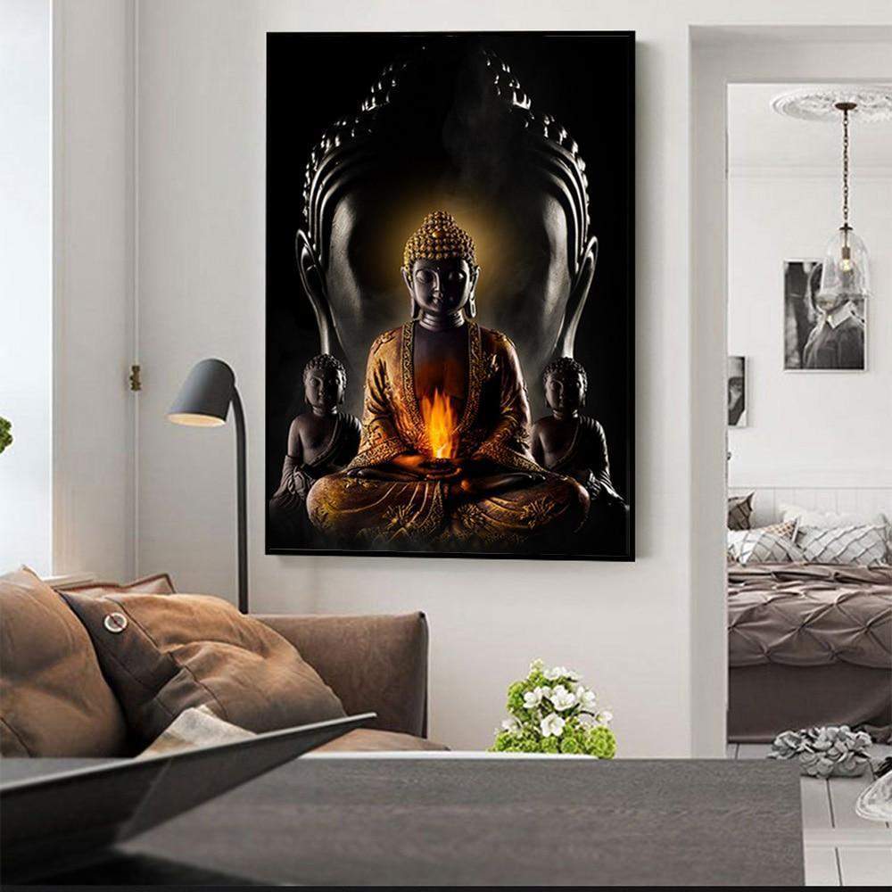 God Buddha Wall Canvas