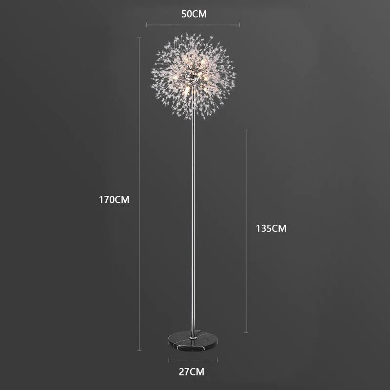 Gold Dandelion Floor Lamp