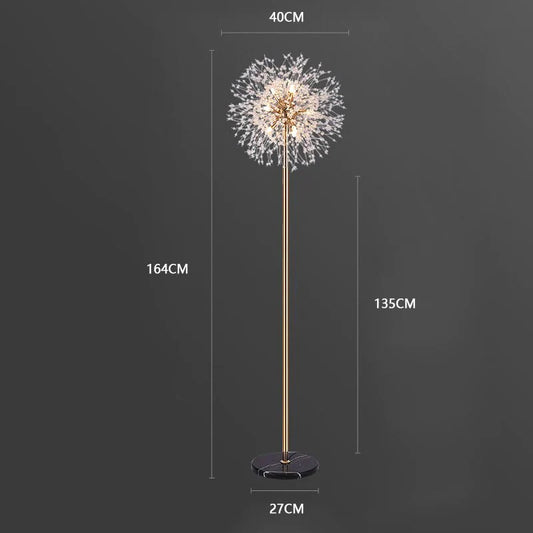 Gold Dandelion Floor Lamp