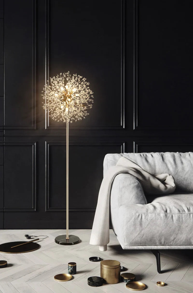 Gold Dandelion Floor Lamp