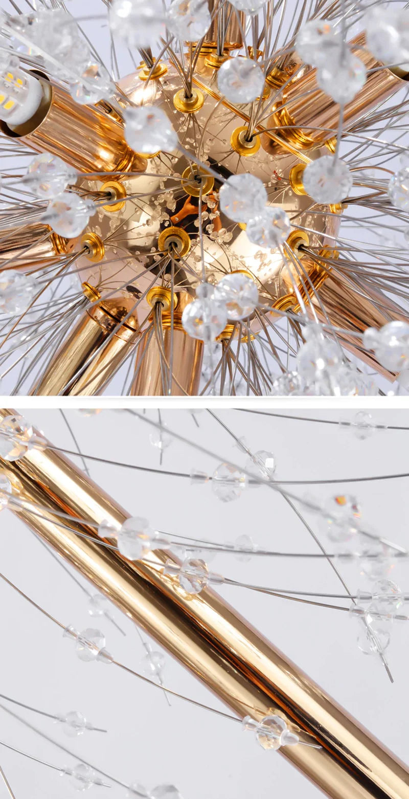 Gold Dandelion Floor Lamp