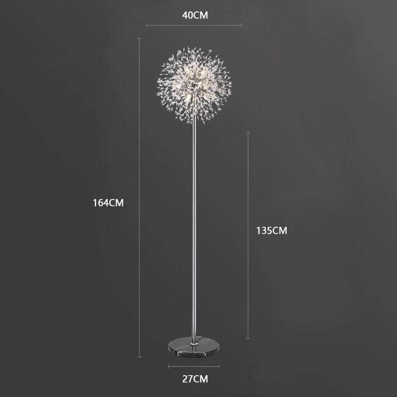 Gold Dandelion Floor Lamp