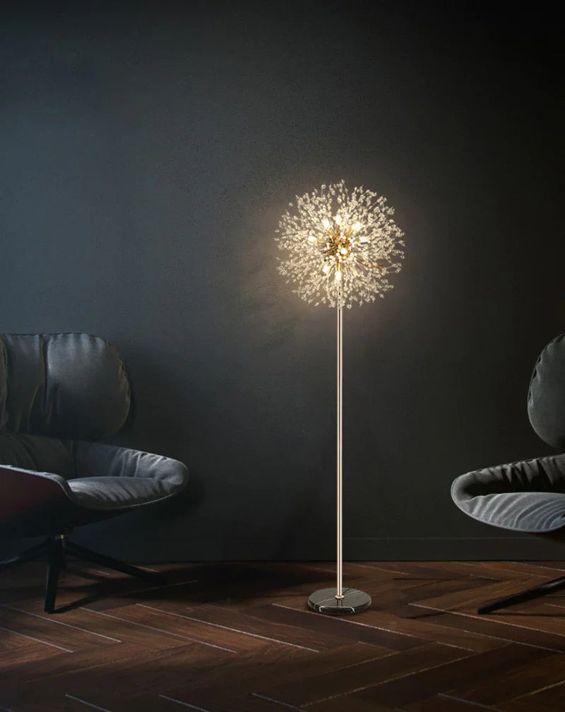 Gold Dandelion Floor Lamp