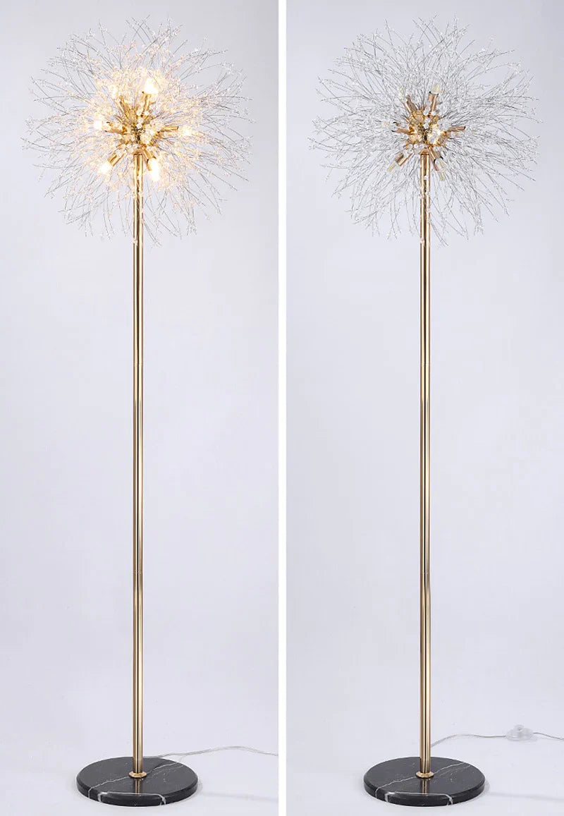 Gold Dandelion Floor Lamp