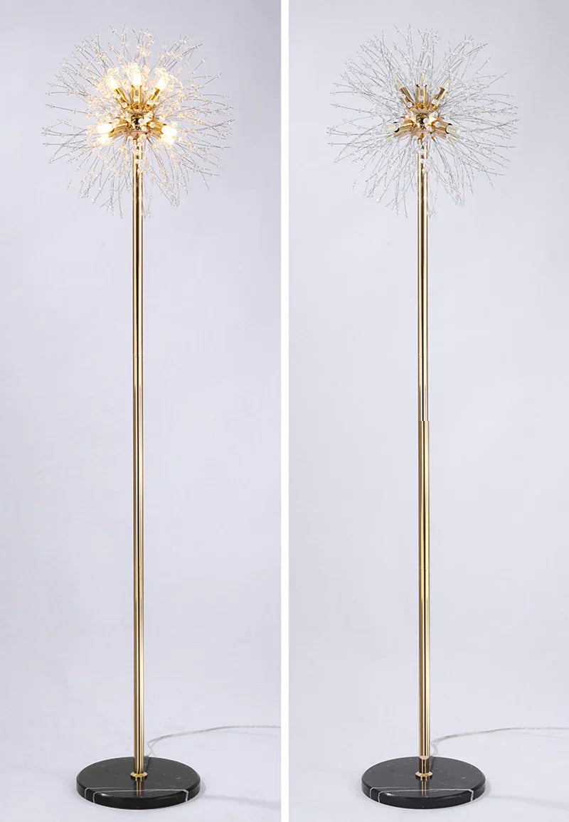 Gold Dandelion Floor Lamp