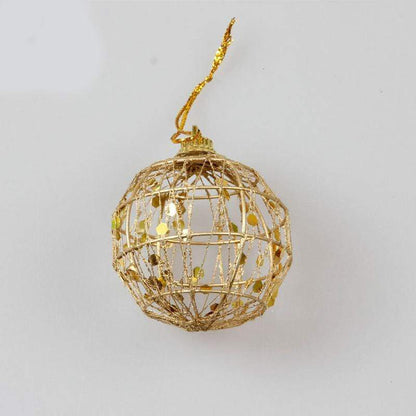 Gold Hollow Christmas Balls