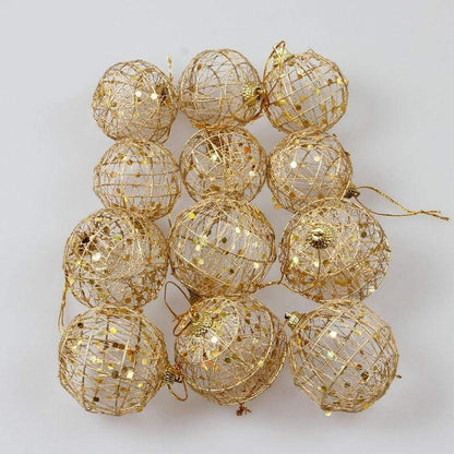 Gold Hollow Christmas Balls