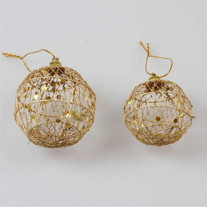 Gold Hollow Christmas Balls