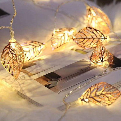 Gold Leaf String Lights