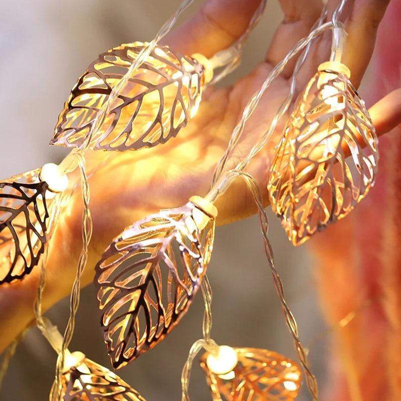 Gold Leaf String Lights