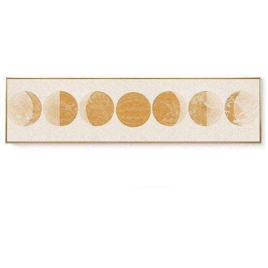 Gold Moon Shapes Wall Art