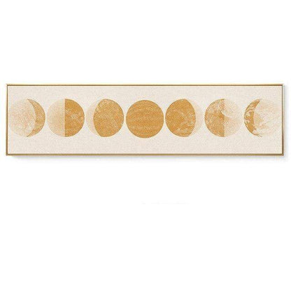 Gold Moon Shapes Wall Art