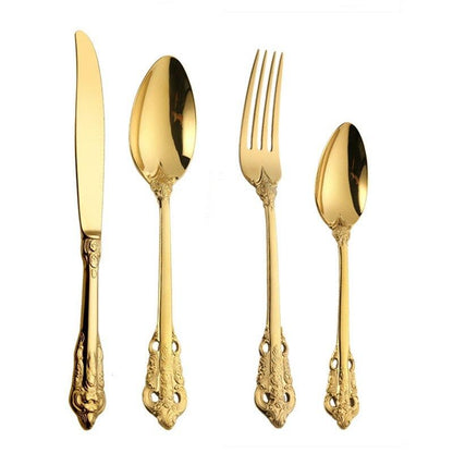 Ducal Gold Forged Stainless Steel Cutlery Set