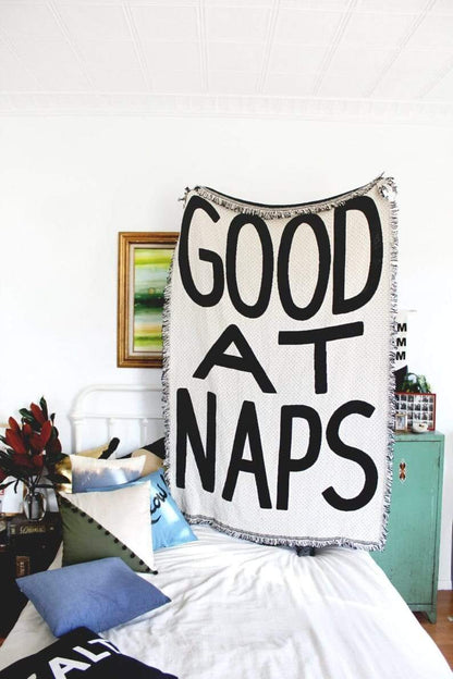 Good At Naps Throw Blanket Blankets & Throws