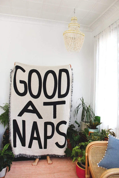 Good At Naps Throw Blanket Blankets & Throws