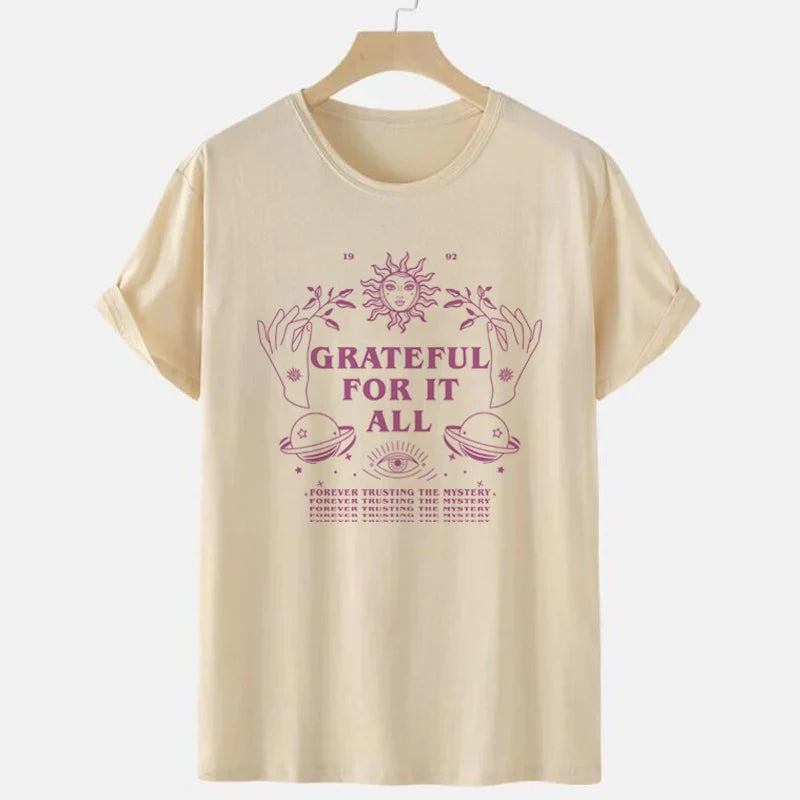 Grateful For It All Celestial Graphic Tee