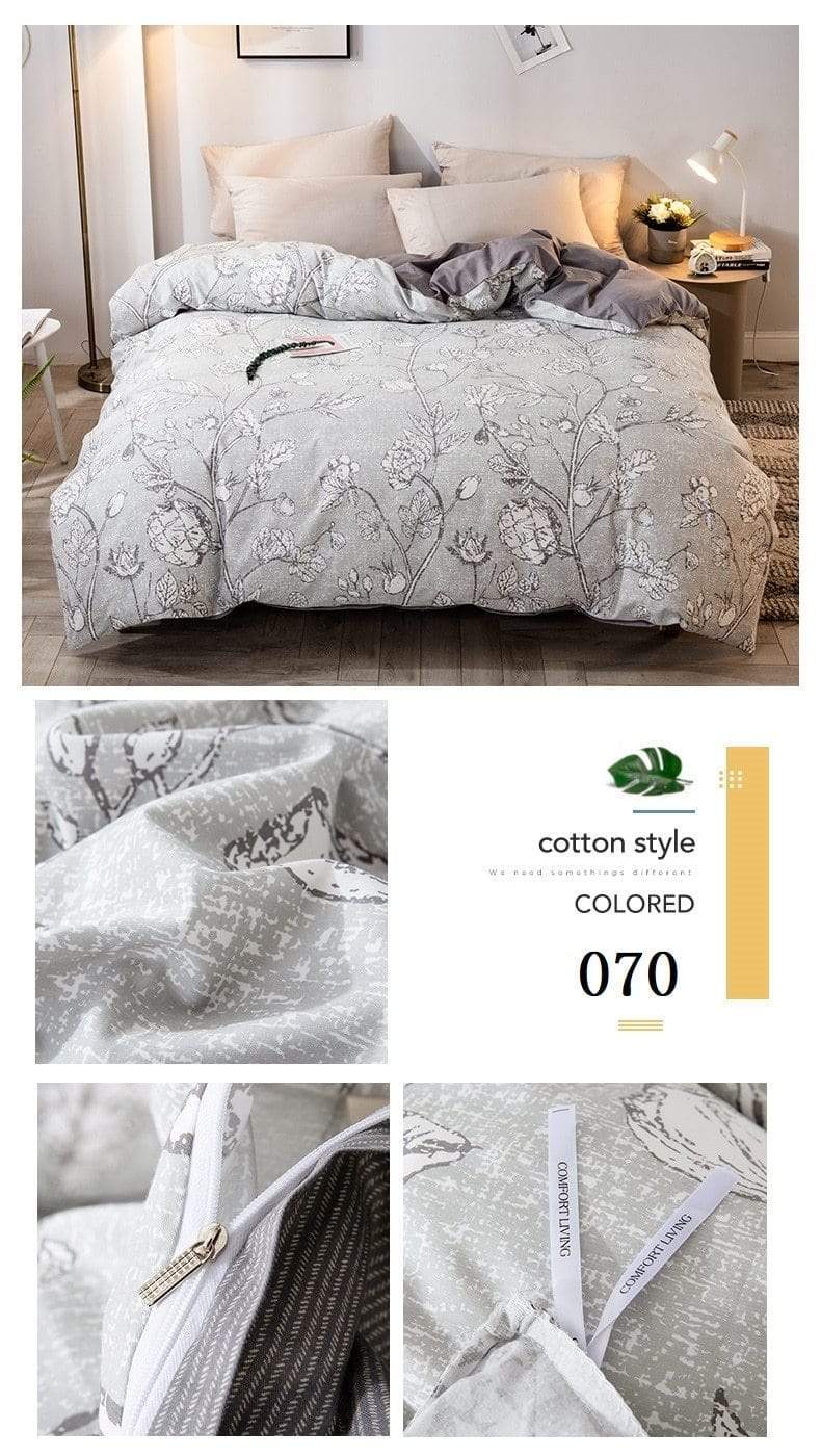 Gray Santolina Bedding Set Duvet Covers & Sets