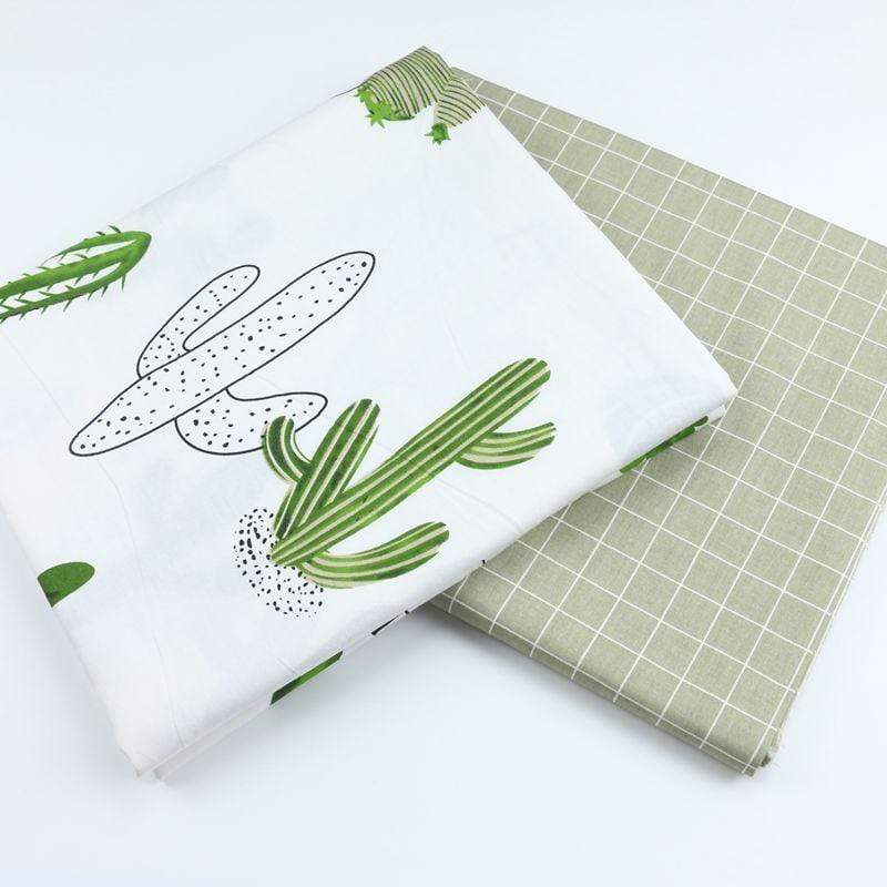 Green Cactus Bed Sheet Sheets & Pillowcases