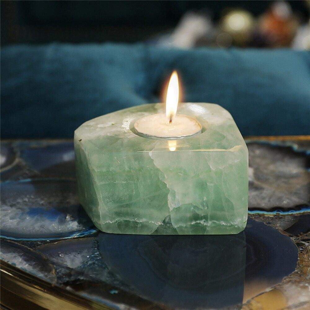 Green Fluorite Candlestick