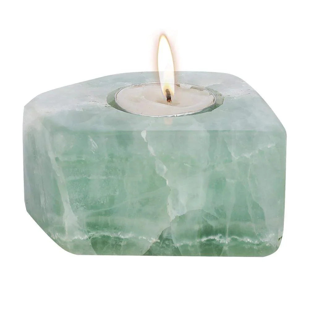 Green Fluorite Candlestick