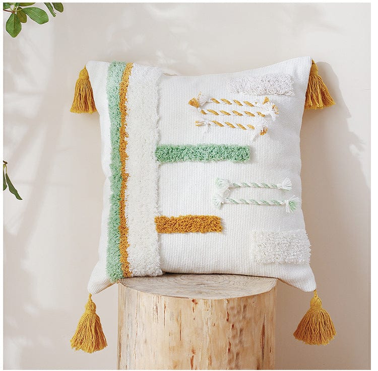 Green Mustard Cushion Cover