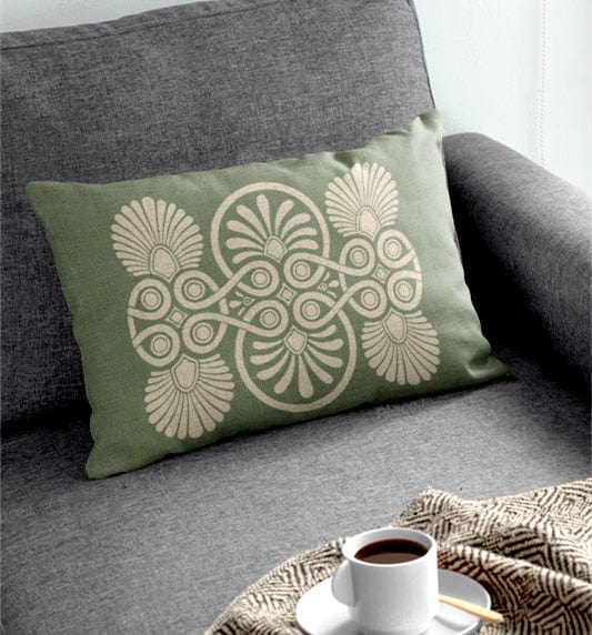 Green Nordic Boho Cushions