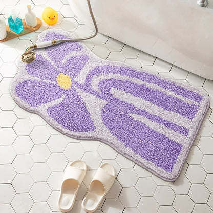 Groovy Floral Bath Mat