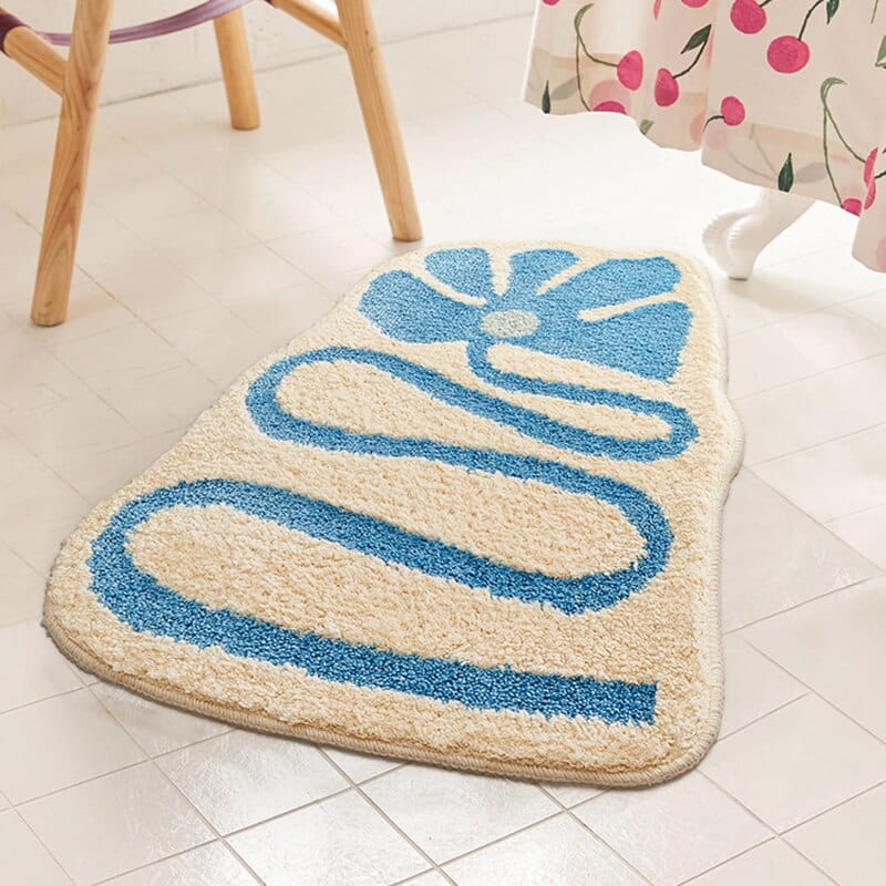 Groovy Floral Bath Mat