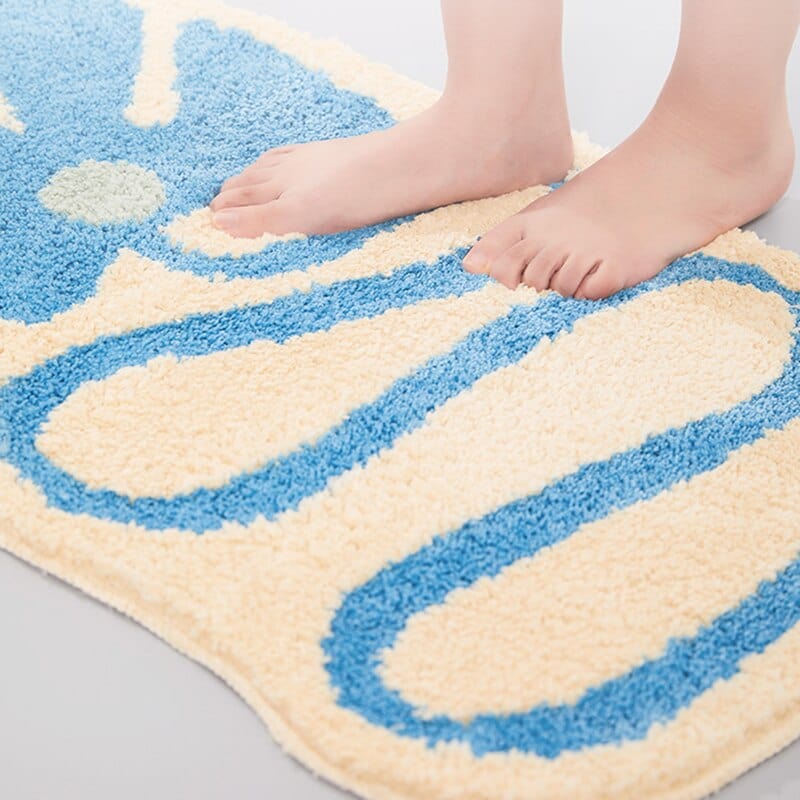 Groovy Floral Bath Mat